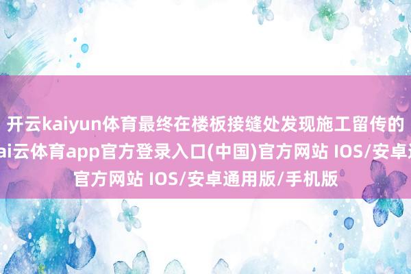 开云kaiyun体育最终在楼板接缝处发现施工留传的蜂窝状吞吐-kai云体育app官方登录入口(中国)官方网站 IOS/安卓通用版/手机版
